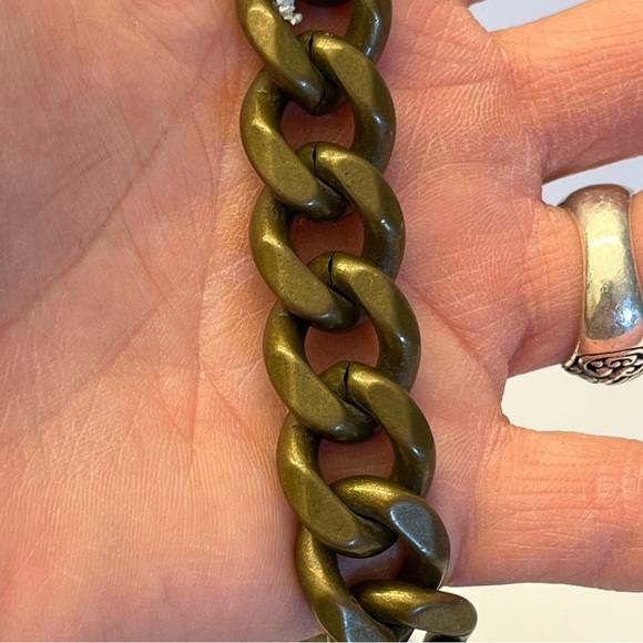 J Crew Womens Tweed 100% Wool Wristlet Gold Chain Magnetic Clasp Small Wristlet - Picture 10 of 11